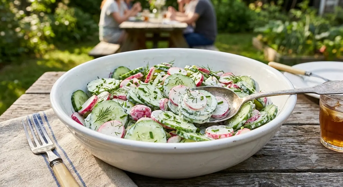 Creamy Cucumber Radish Salad